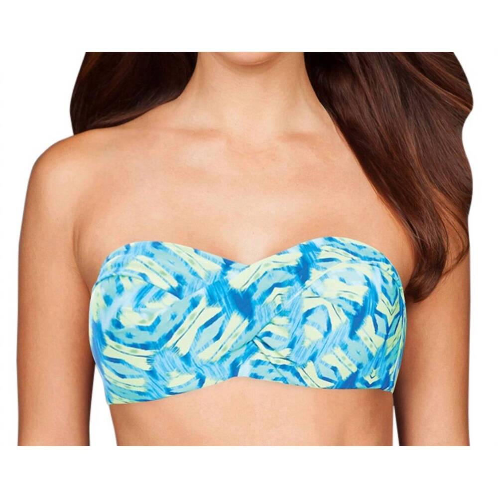 NEW COCO REEF c-cup convertible underwire bikini bra in blue amazon